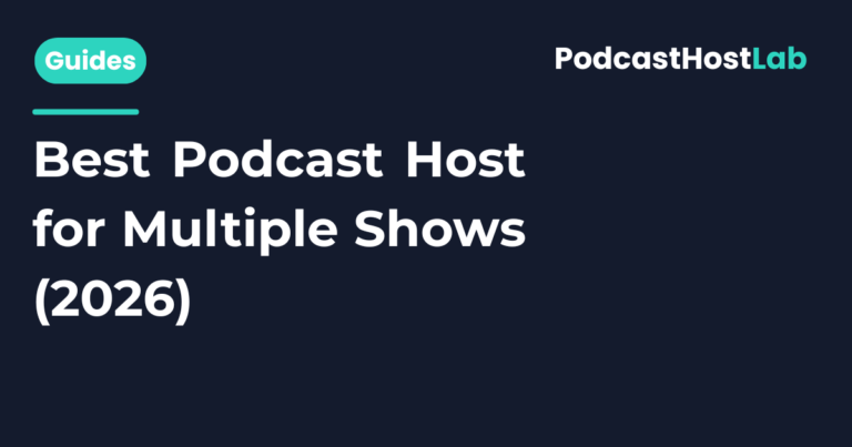 Best Podcast Host for Multiple Shows (2026)