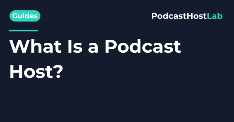 what is a podcast host