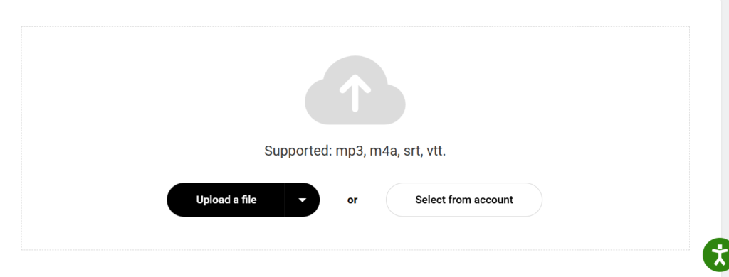 Podbean upload a podcast screen with the episode audio file field.