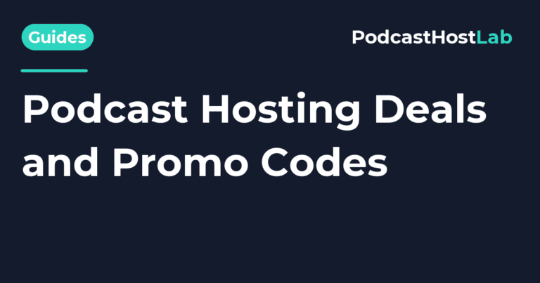 PodcastHostLab article title card: Podcast Hosting Deals and Promo Codes (2026).